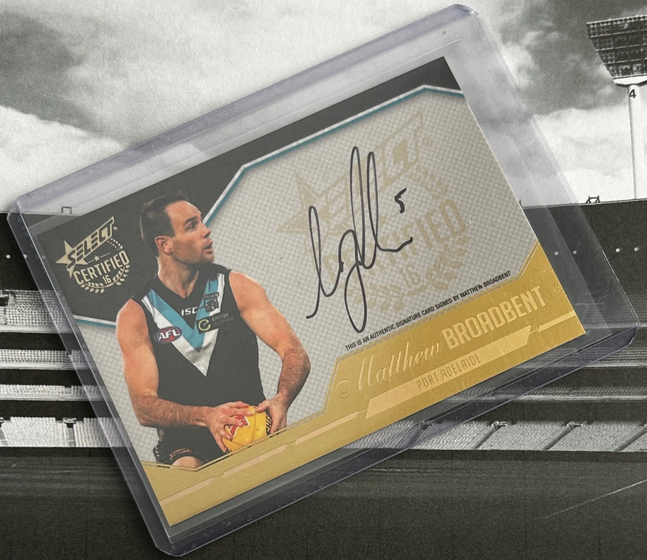 Select AFL 2016 Certified Signature - MATTHEW BROADBENT (PORT ADELAIDE) Certified Signature SCS25 /240