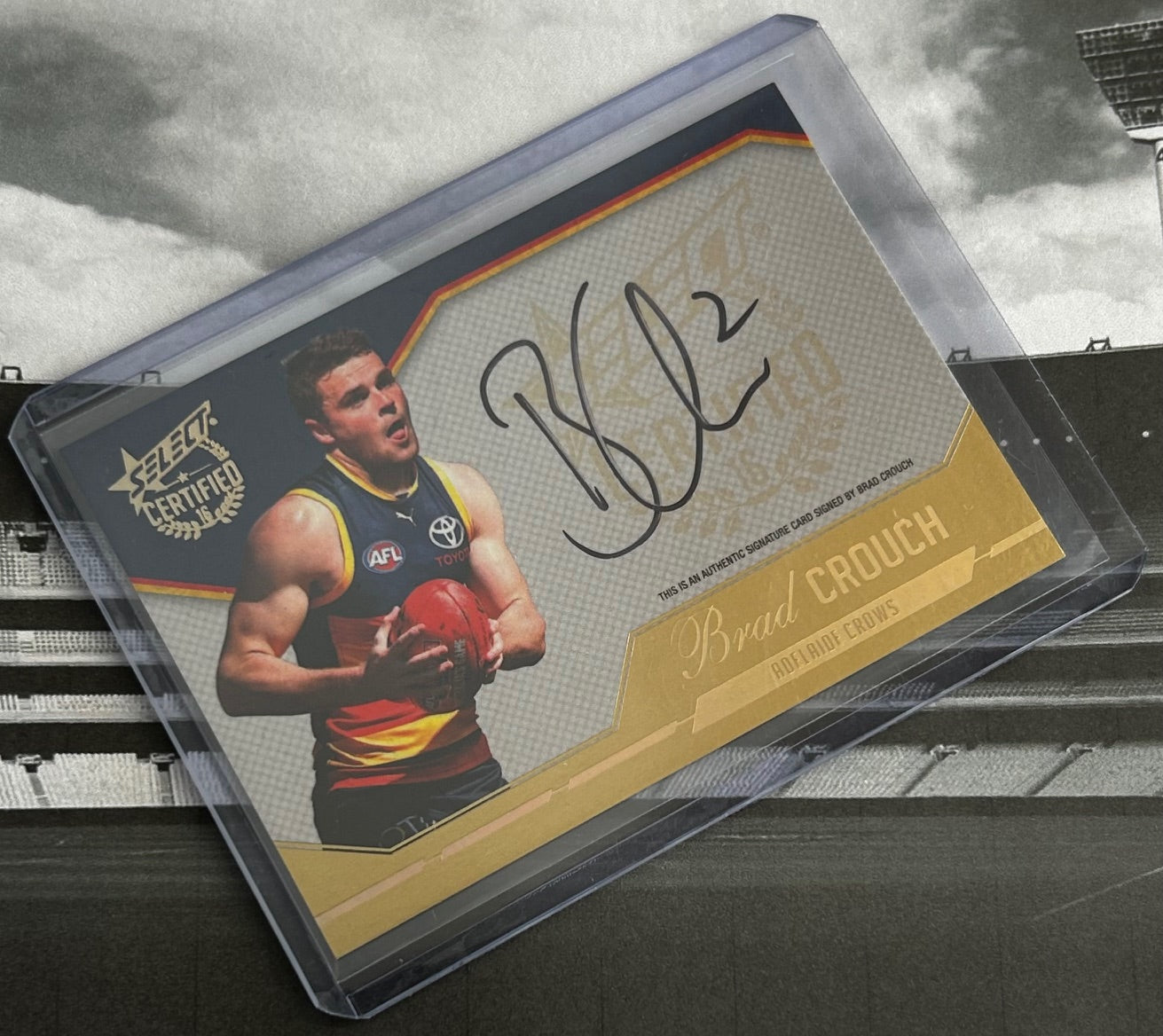 Select AFL 2016 Certified Signature - BRAD CROUCH (ADELAIDE CROWS) Certified Signature SCS1 /240