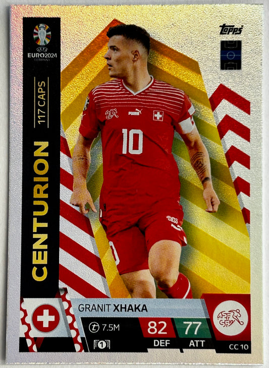 Topps Match Attax UEFA EURO 2024 - XHAKA (SWITZERLAND) Centurion CC10