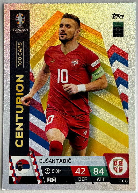 Topps Match Attax UEFA EURO 2024 - TADIC (SERBIA) Centurion CC8