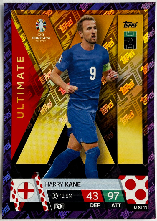 Topps Match Attax UEFA EURO 2024 - KANE (ENGLAND) Purple Parallel Ultimate XI UXI 11