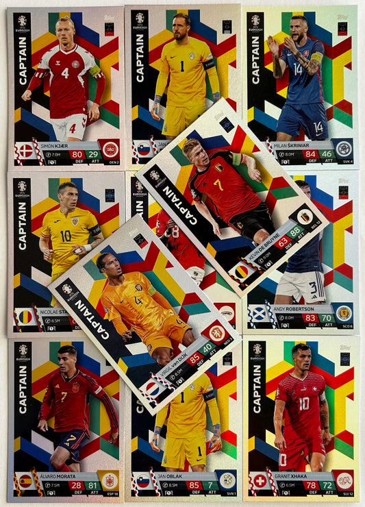 Topps Match Attax UEFA EURO 2024 - Single CAPTAIN Cards (All Teams)