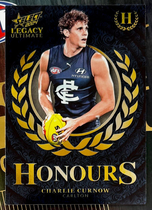 Select AFL 2024 Legacy Ultimate - CHARLIE CURNOW (CARLTON) Honours H27 /255