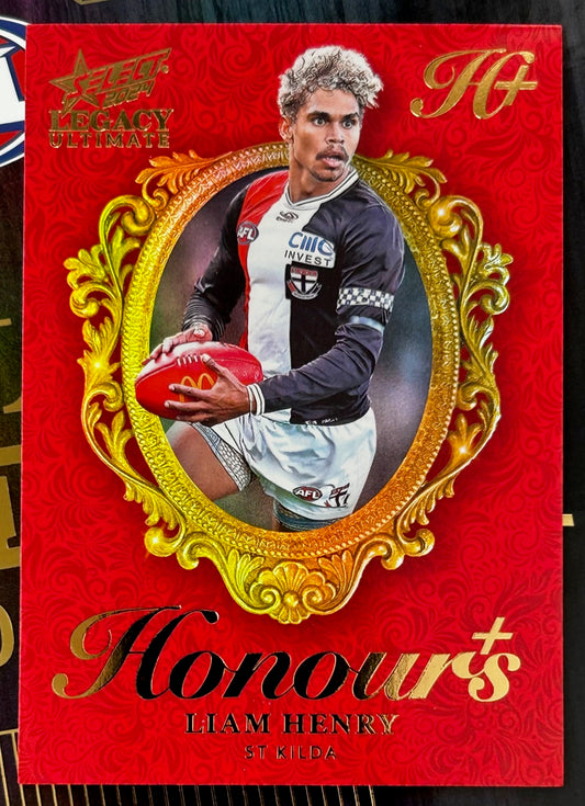 Select AFL 2024 Legacy Ultimate - LIAM HENRY (ST KILDA) Honours Plus HP212 /125