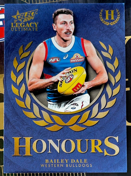Select AFL 2024 Legacy Ultimate - BAILEY DALE (WESTERN BULLDOGS) Honours H190 /255
