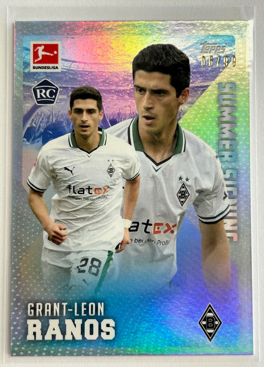 Topps Bundesliga Summer Signings 2023-24 - GRANT-LEON RANOS (BORUSSIA MONCHENGLADBACH) Summer Signing Parallel RC /99