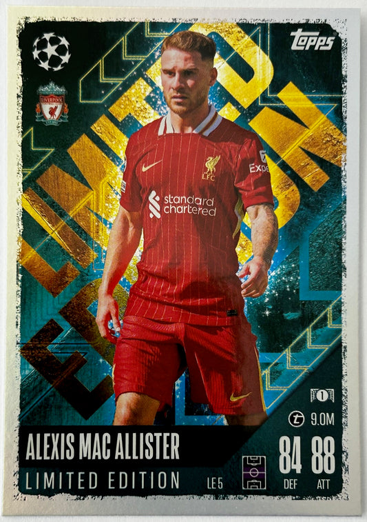 Topps 2024-25 Match Attax UEFA - ALEXIS MAC ALLISTER (LIVERPOOL) Limited Edition #LE5