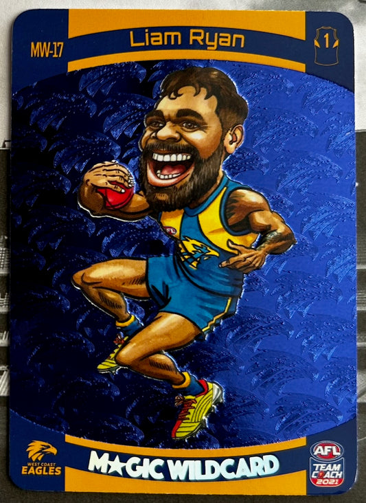 AFL Teamcoach 2021 - LIAM RYAN (WEST COAST EAGLES) Magic Wildcard MW-17