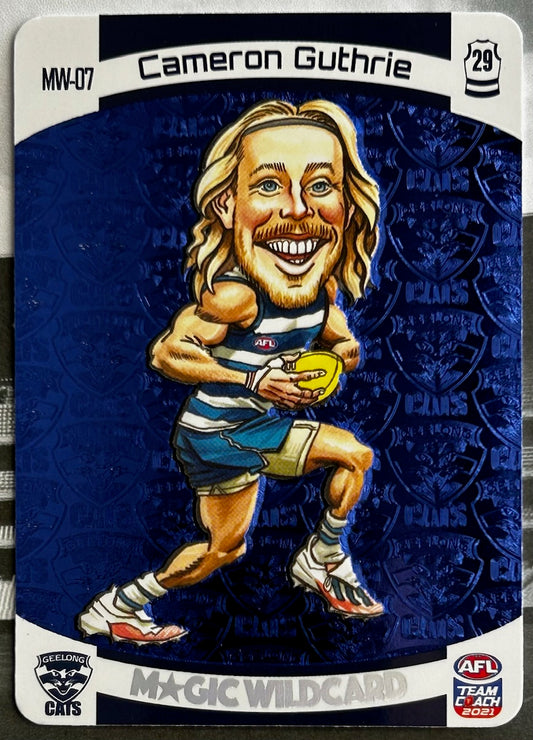 AFL Teamcoach 2021 - CAMERON GUTHRIE (GEELONG CATS) Magic Wildcard MW-07