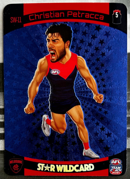 AFL Teamcoach 2021 - CHRISTIAN PETRACCA (MELBOURNE) Star Wildcard SW-11