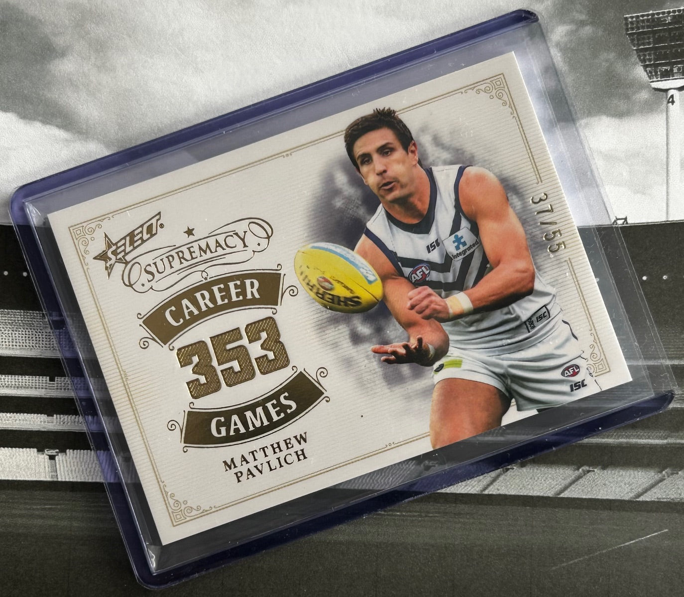 2024 AFL Select Supremacy - MATTHEW PAVLICH (FREMANTLE DOCKERS) Career Games CG-MP /55
