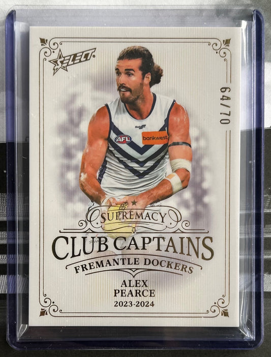 2024 AFL Select Supremacy - ALEX PEARCE (FREMANTLE DOCKERS) Club Captains C21 /70