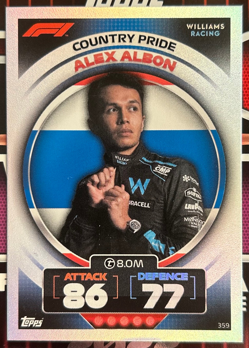 Topps F1 Turbo Attax 2022 - Single COUNTRY PRIDE Cards (#355 - #361)