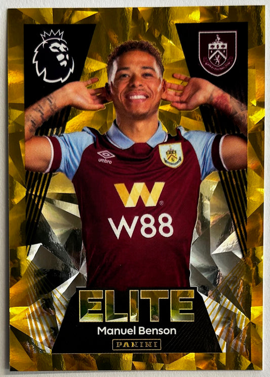 2024 Panini Premier League Sticker Collection - MANUEL BENSON (BURNLEY) Elite #190