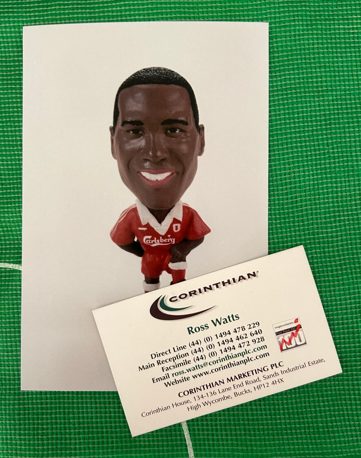 Corinthian JOHN BARNES (LIVERPOOL 1995) Early Product Development Photo