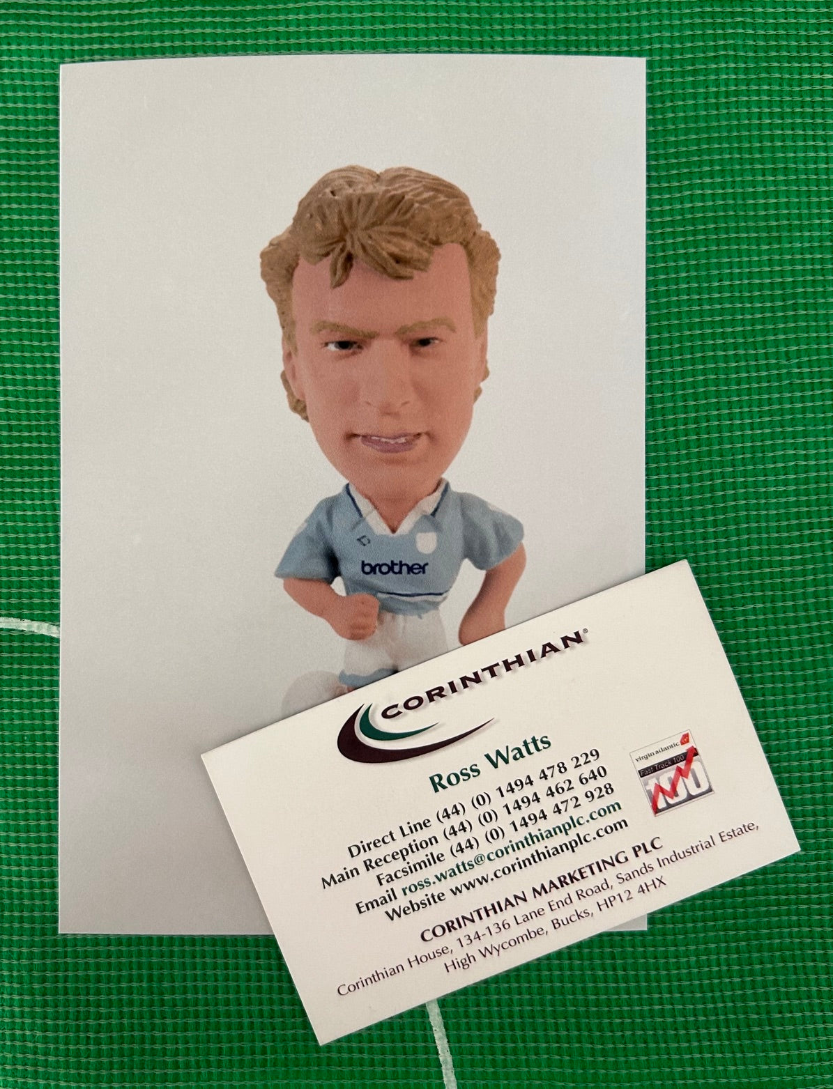 Corinthian UWE ROSLER (MANCHESTER CITY 1995) Early Product Development Photo