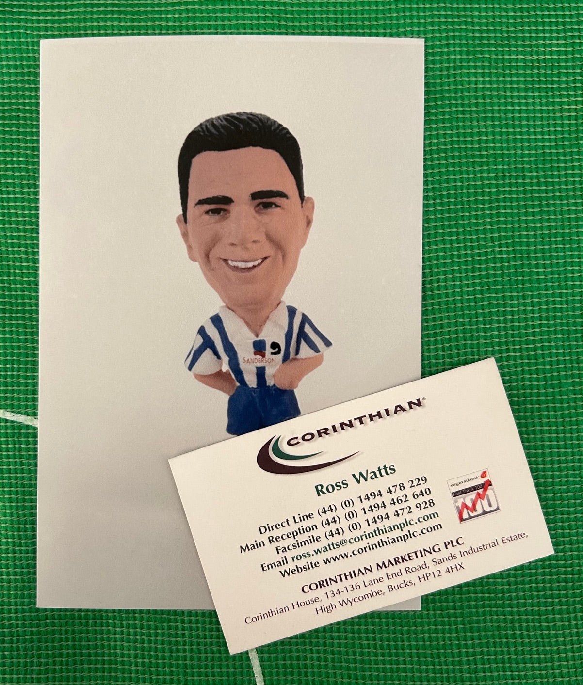 Corinthian DAVID HIRST (SHEFFIELD WEDNESDAY 1995) Early Product Development Photo