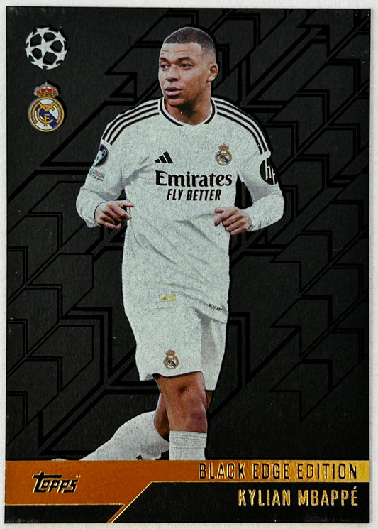 Topps 2024-25 Match Attax UEFA - KYLIAN MBAPPE (REAL MADRID) Black Edge Edition #BE7