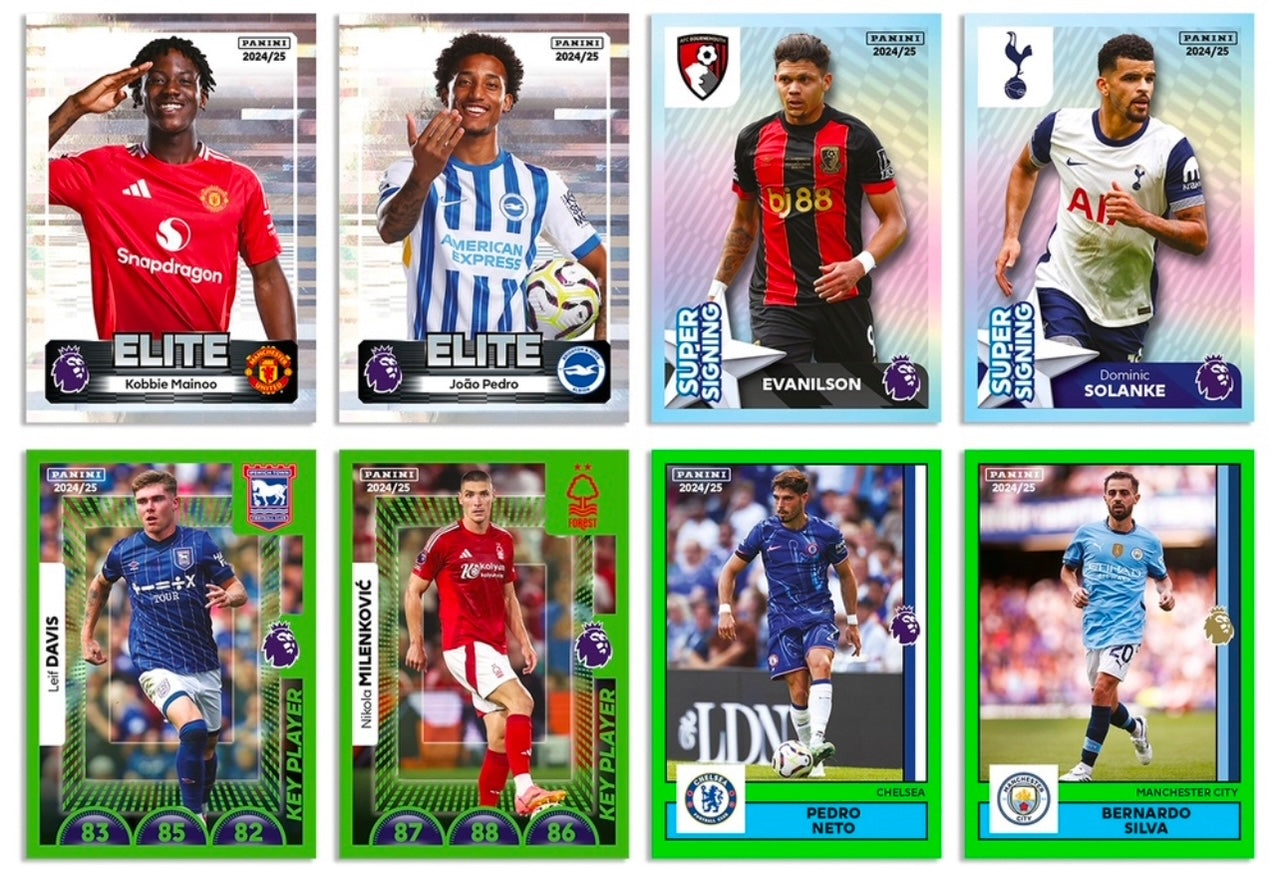 2025 Panini Premier League Sticker Collection - Starter Pack (Album & 5 Sticker Packets)