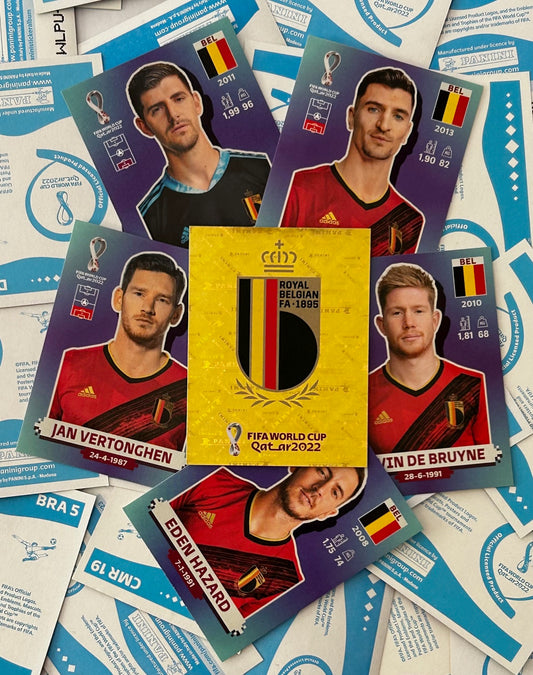 Panini FIFA World Cup Qatar 2022 Sticker Collection - Single BELGIUM Stickers (BEL1 - BEL20)