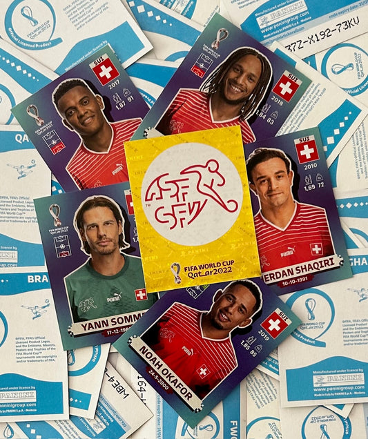 Panini FIFA World Cup Qatar 2022 Sticker Collection - Single SWITZERLAND Stickers (SUI1 - SUI20)