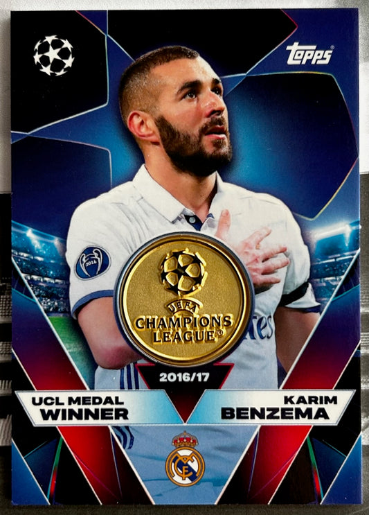 2025-26 Topps UCC Match Attax - KARIM BENZEMA (REAL MADRID) UCL Medal Winner UCLW-KB