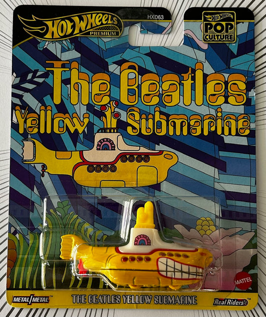 Mattel Hot Wheels Diecast 1:64 - The Beatles Yellow Submarine Pop Culture Series