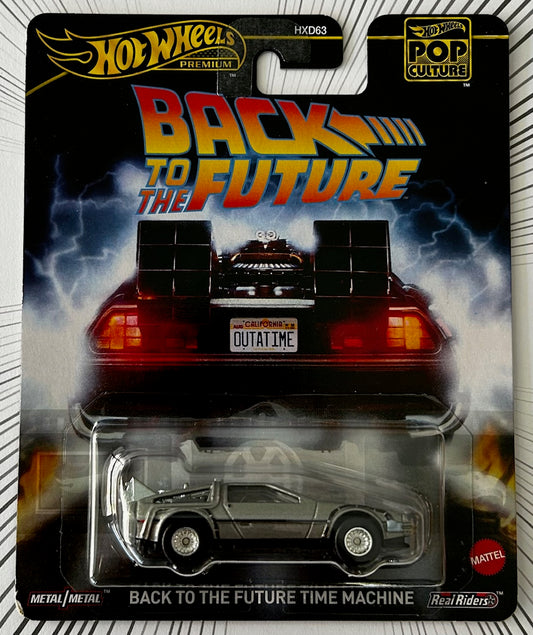 Mattel Hot Wheels Diecast 1:64 - Back To The Future Time Machine Pop Culture Series