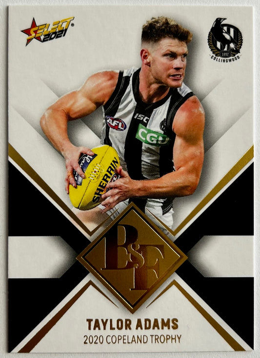 Select AFL 2021 Best & Fairest - TAYLOR ADAMS (COLLINGWOOD) B&F 2020 Copeland Trophy BF4
