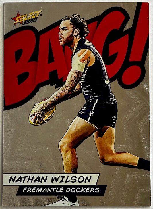 Select AFL Footy Stars 2021 - NATHAN WILSON (FREMANTLE DOCKERS) Bang! BC48 /210