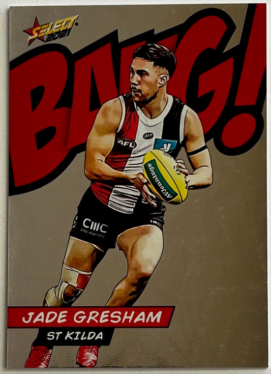 Select AFL Footy Stars 2021 - JADE GRESHAM (ST KILDA) Bang! BC116 /210