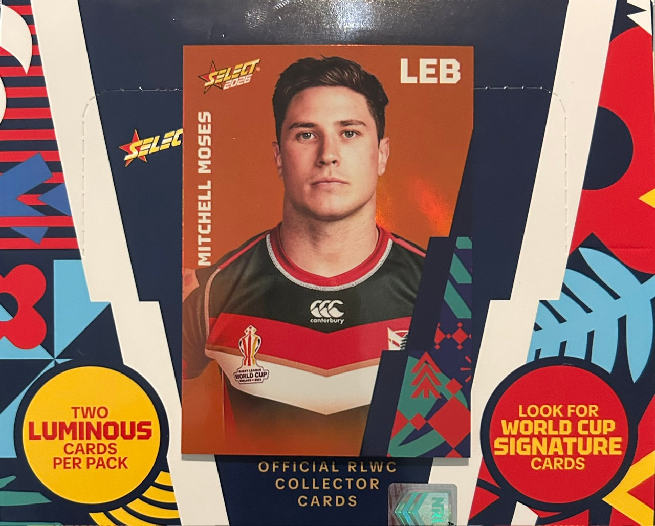 Select Rugby League World Cup 2026 - MITCHELL MOSES (LEBANON) Orange Parallel BO73 /175