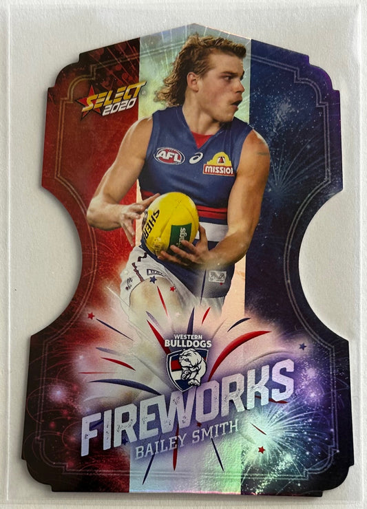 Select AFL Footy Stars 2020 - BAILEY SMITH (WESTERN BULLDOGS) Fireworks FDC144 /210