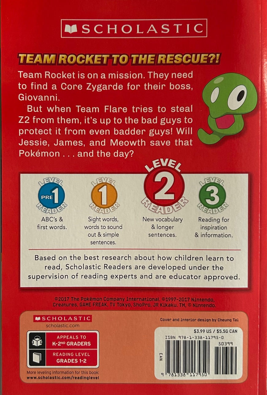 Pokemon XYZ Books - TEAM ROCKET TO THE RESCUE! Level 2 Reader (Age 6-10)