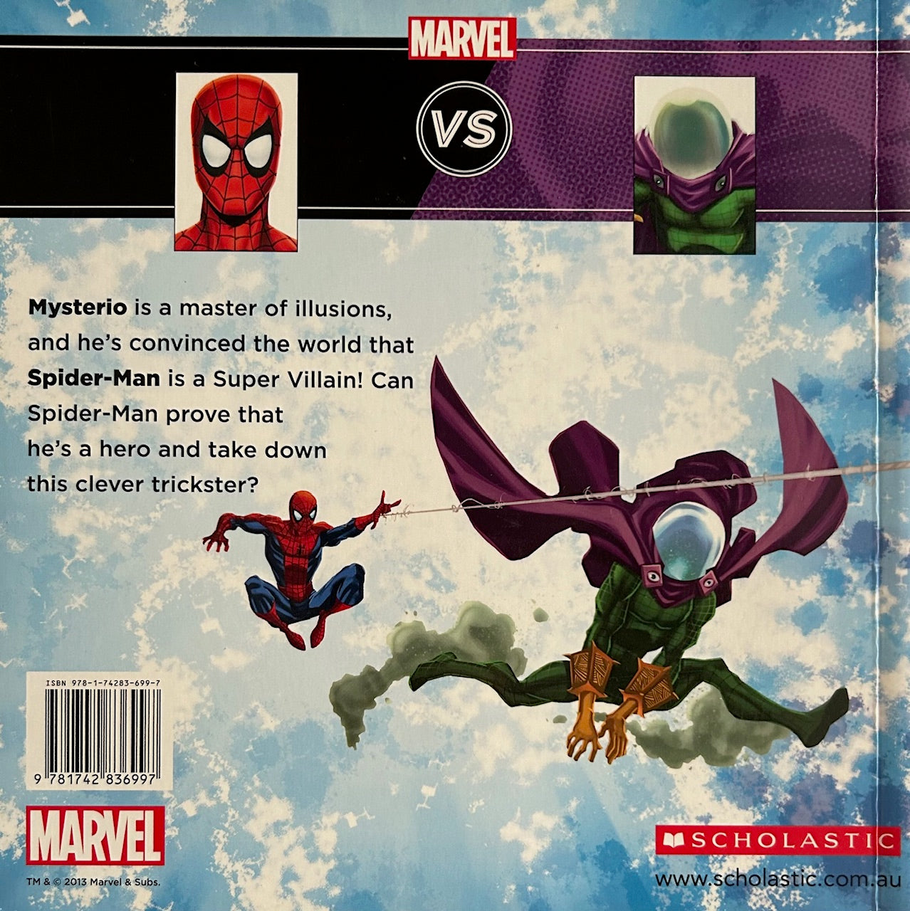 Marvel Books - THE AMAZING SPIDER-MAN VS. MYSTERIO (2013 Release)