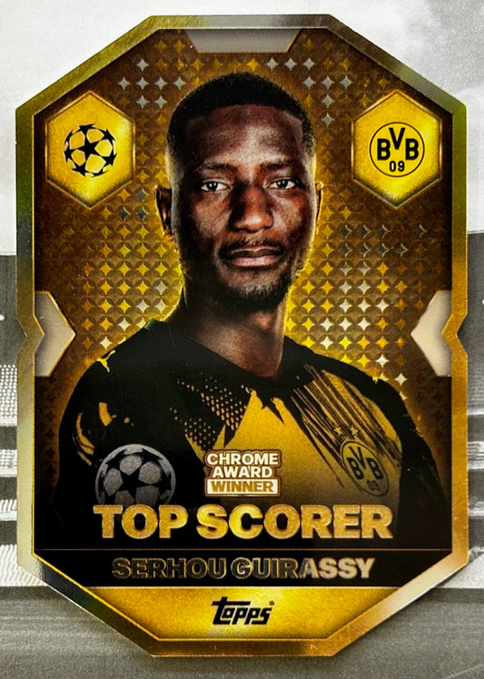 2025-26 Topps UCC Match Attax - SERHOU GUIRASSY (BORUSSIA DORTMUND) Chrome Award Winner CA9