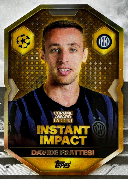 2025-26 Topps UCC Match Attax - DAVIDE FRATTESI (INTER MILAN) Chrome Award Winner CA13