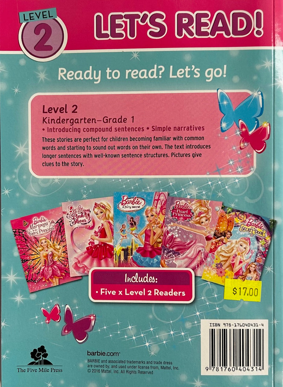 BARBIE Let's Read! Level 2 - MAGIC & FAIRIES A Reader Collection (Kindy / Yr 1)