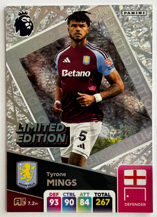 Panini Adrenalyn XL Premier League 2025 - TYRONE MINGS (ASTON VILLA) Limited Edition