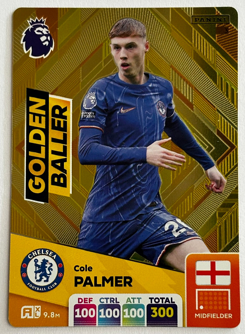 Panini Adrenalyn XL Premier League 2025 - COLE PALMER (CHELSEA) Golden Baller #3