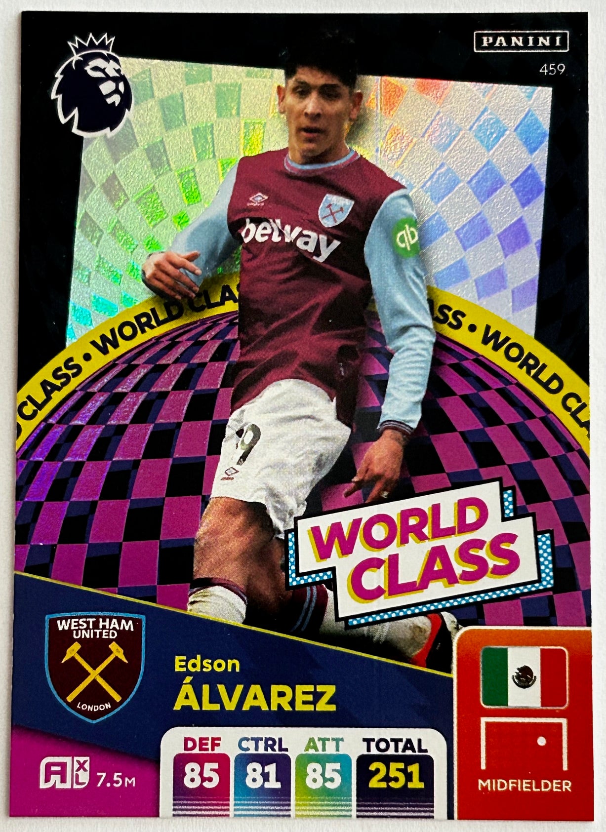 Panini Adrenalyn XL Premier League 2025 - Single WORLD CLASS Cards (#451 - #459) 1:10 packets