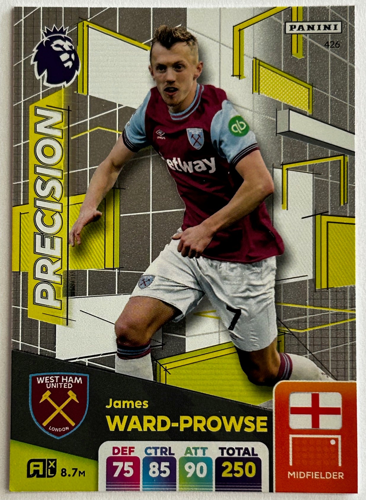 Panini Adrenalyn XL Premier League 2025 - Single PRECISION Cards (#424 - #426) 1:32 packets