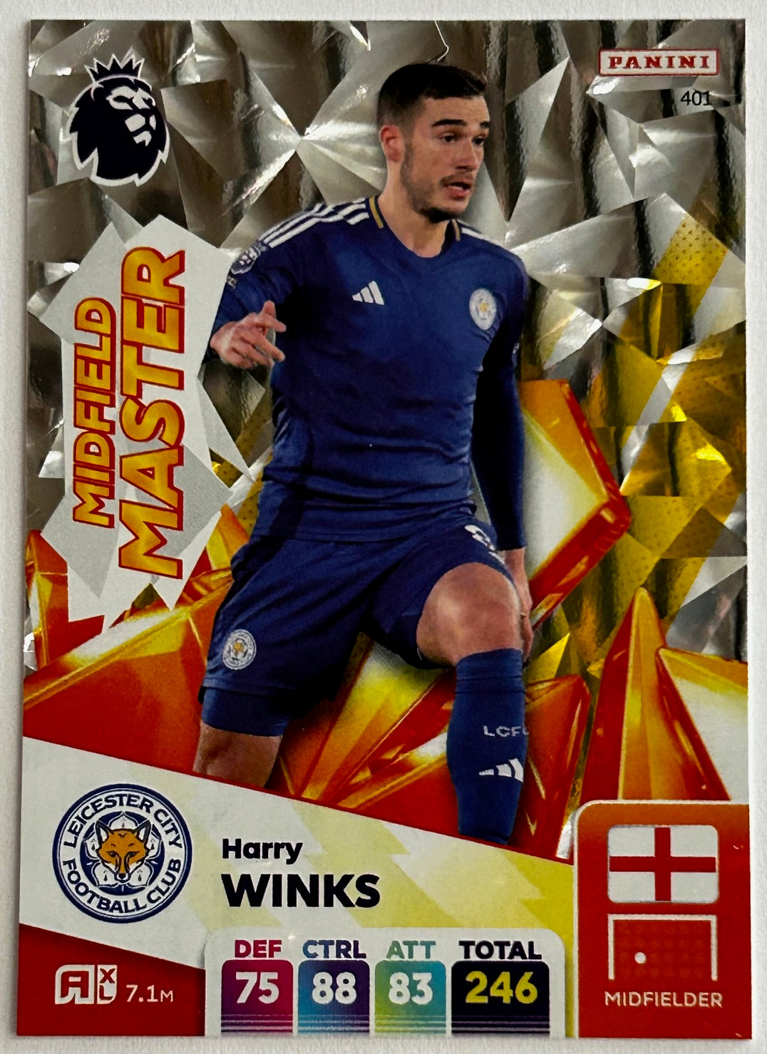 Panini Adrenalyn XL Premier League 2025 - Single MIDFIELD MASTER Cards (#397 - #405) 1:6 packets