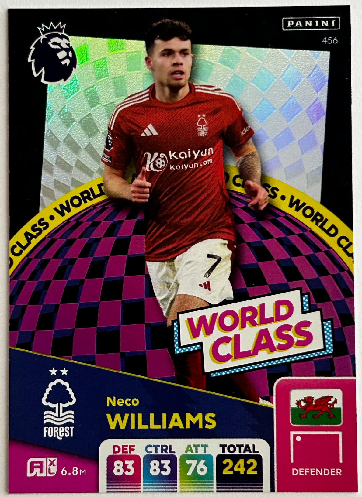 Panini Adrenalyn XL Premier League 2025 - Single WORLD CLASS Cards (#451 - #459) 1:10 packets