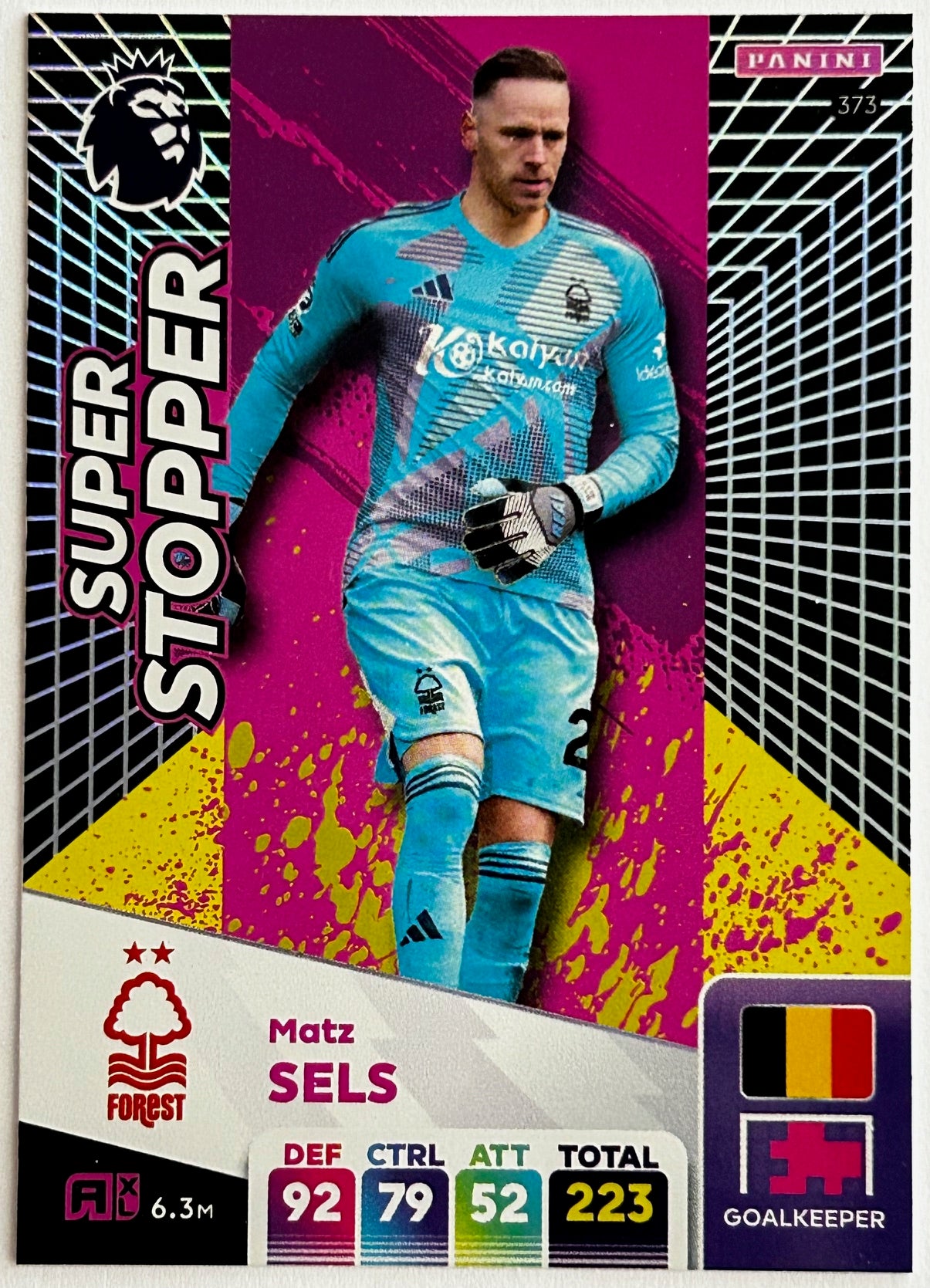 Panini Adrenalyn XL Premier League 2025 - Single SUPER STOPPER Cards (#370 - #375) 1:12 packets