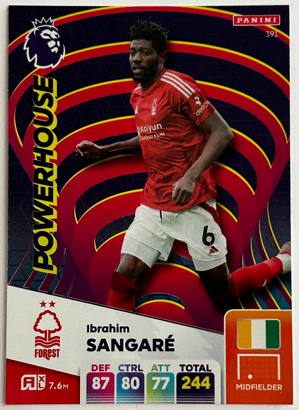 Panini Adrenalyn XL Premier League 2025 - Single POWERHOUSE Cards (#388 - #392) 1:12 packets