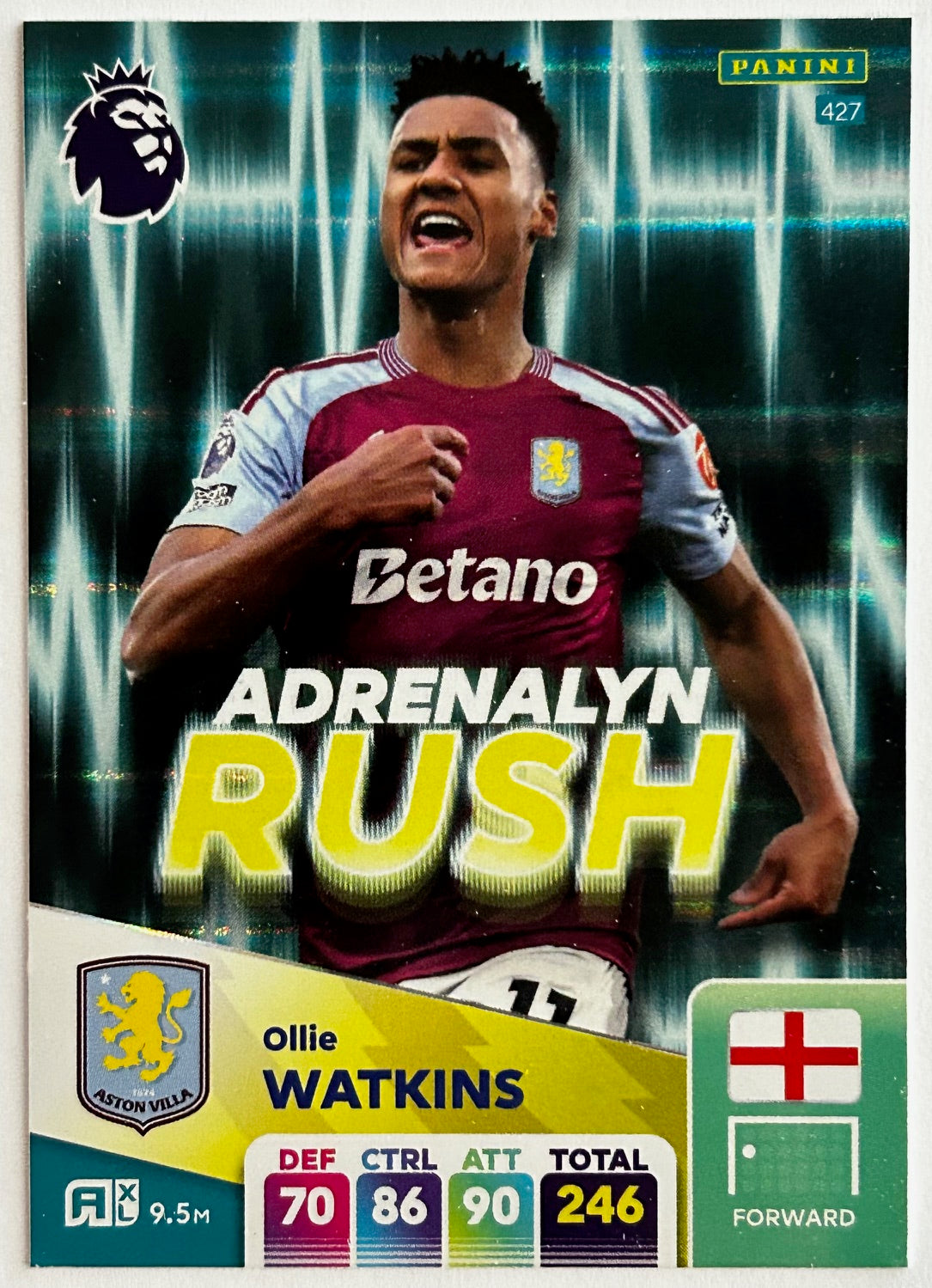 Panini Adrenalyn XL Premier League 2025 - Single ADRENALYN RUSH Cards (#427 - #432) 1:12.5 packets