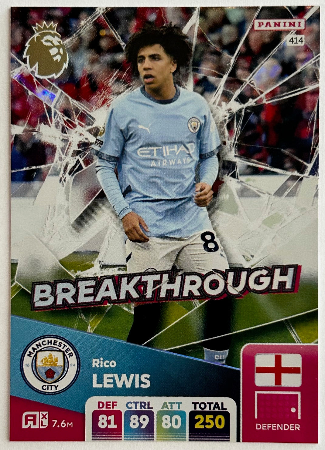 Panini Adrenalyn XL Premier League 2025 - Single BREAKTHROUGH Cards (#411 - #414) 1:14 packets