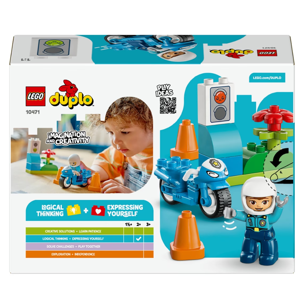 LEGO DUPLO Town Blue Police Motorcycle 10471