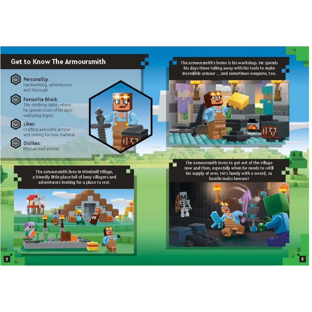 Lego Minecraft Armoursmith Adventure Activity Box with Minifigure